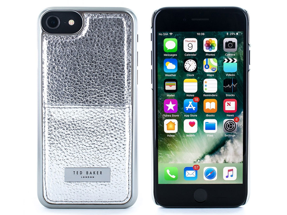 Ted Baker Korrii Card Case Zilver - iPhone SE / 8 / 7 / 6(s) hoesje