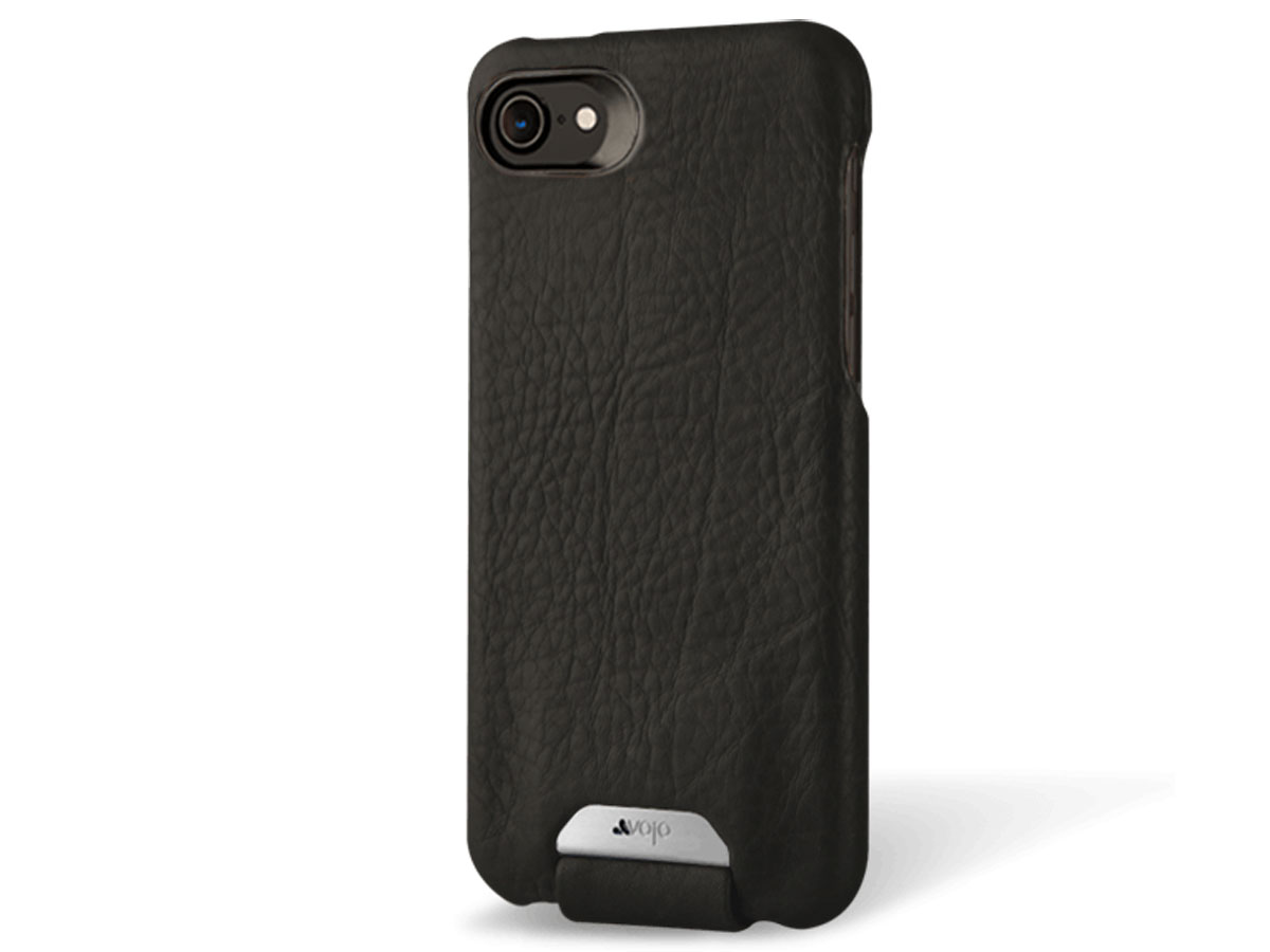 Vaja Top Leather Flipcase Zwart - iPhone SE / 8 / 7 hoesje Leer