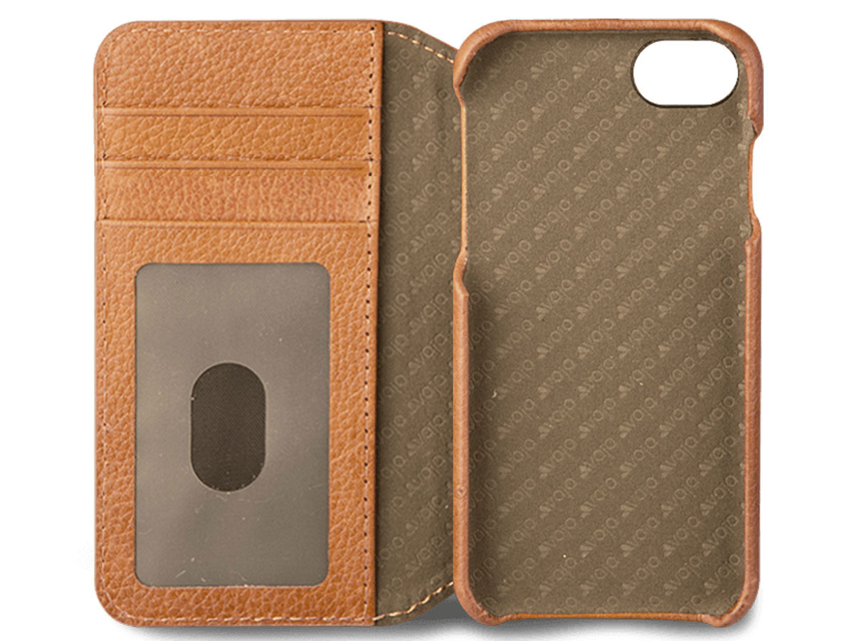 Vaja Wallet ID Leather Case London - iPhone SE / 8 / 7 hoesje Leer