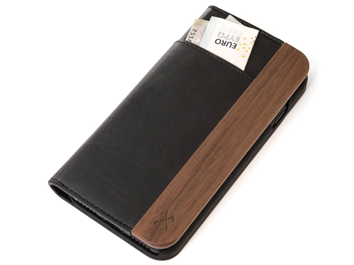 Woodcessories EcoWallet Hout Leer - iPhone 8+/7+ hoesje