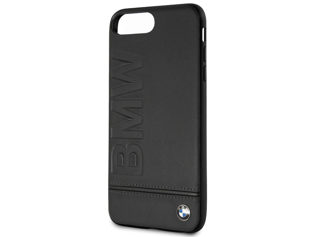 BMW Logo Hard Case - Leren iPhone 8+/7+/6+ hoesje