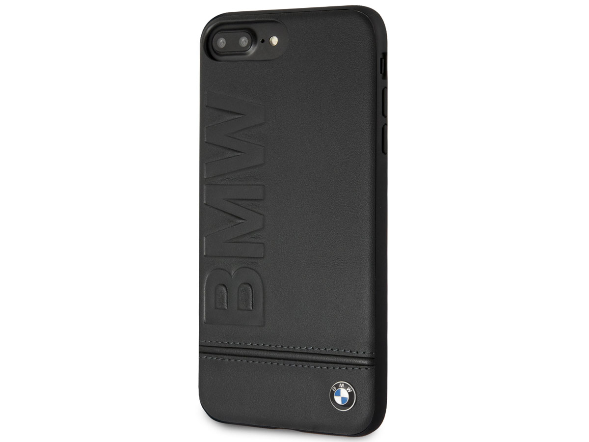 BMW Logo Hard Case - Leren iPhone 8+/7+/6+ hoesje