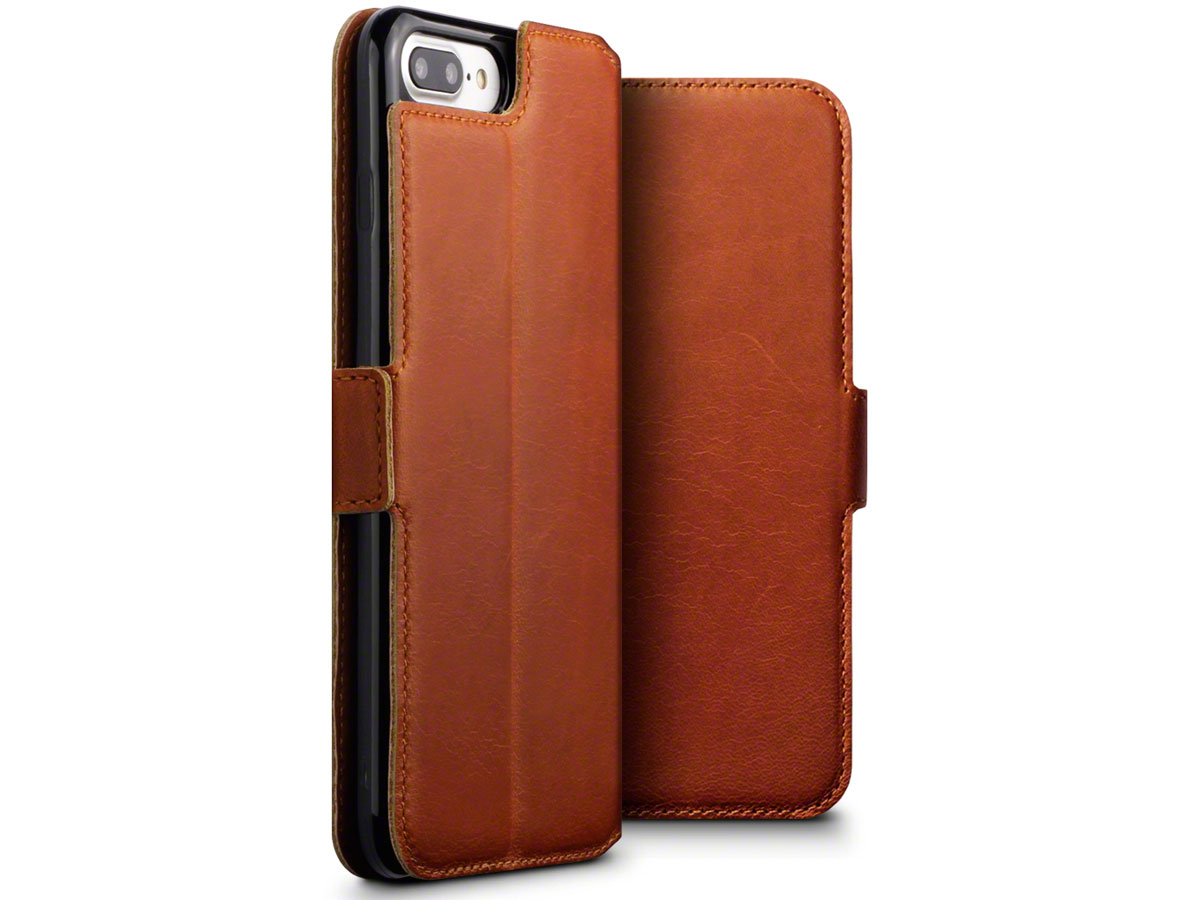 CaseBoutique Slim Cognac Leer - iPhone 8+/7+ hoesje