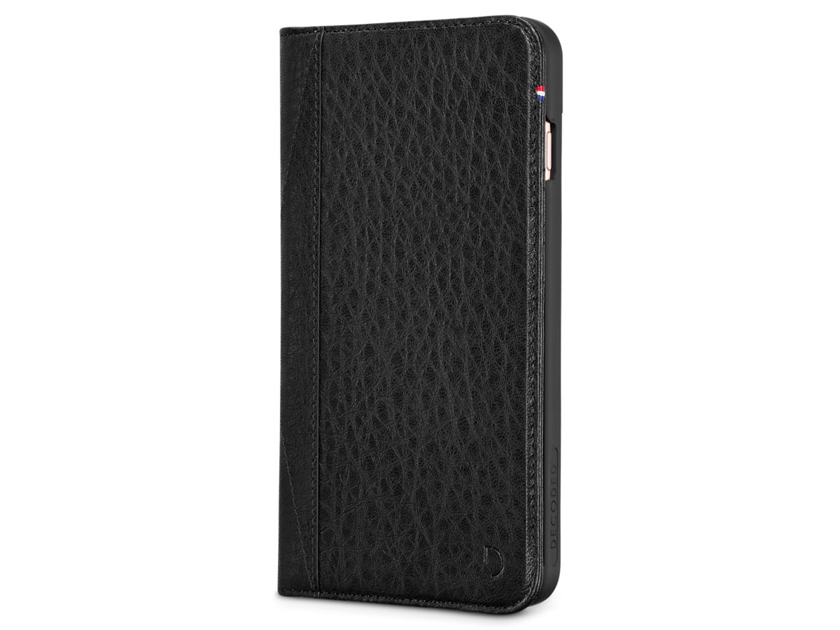 Decoded Leather Wallet Black - iPhone 8+/7+/6s+ hoesje