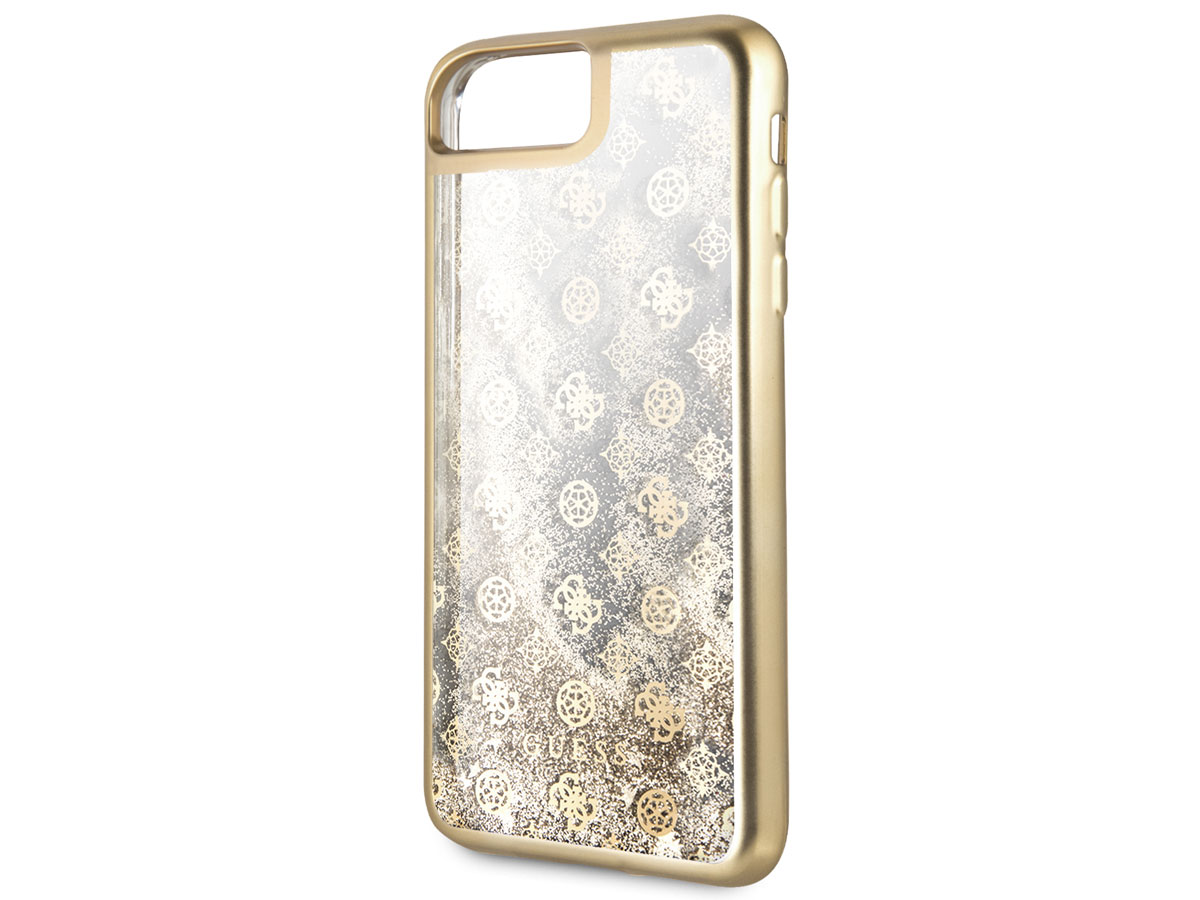 Guess Monogram Liquid Glitter Case - iPhone 8+/7+/6+ hoesje