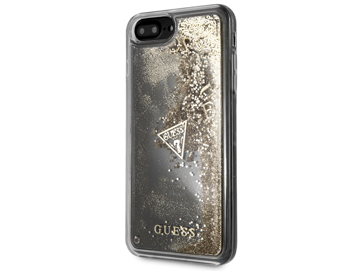 Guess Floating Logo Case Goud - iPhone 8+/7+/6+ hoesje