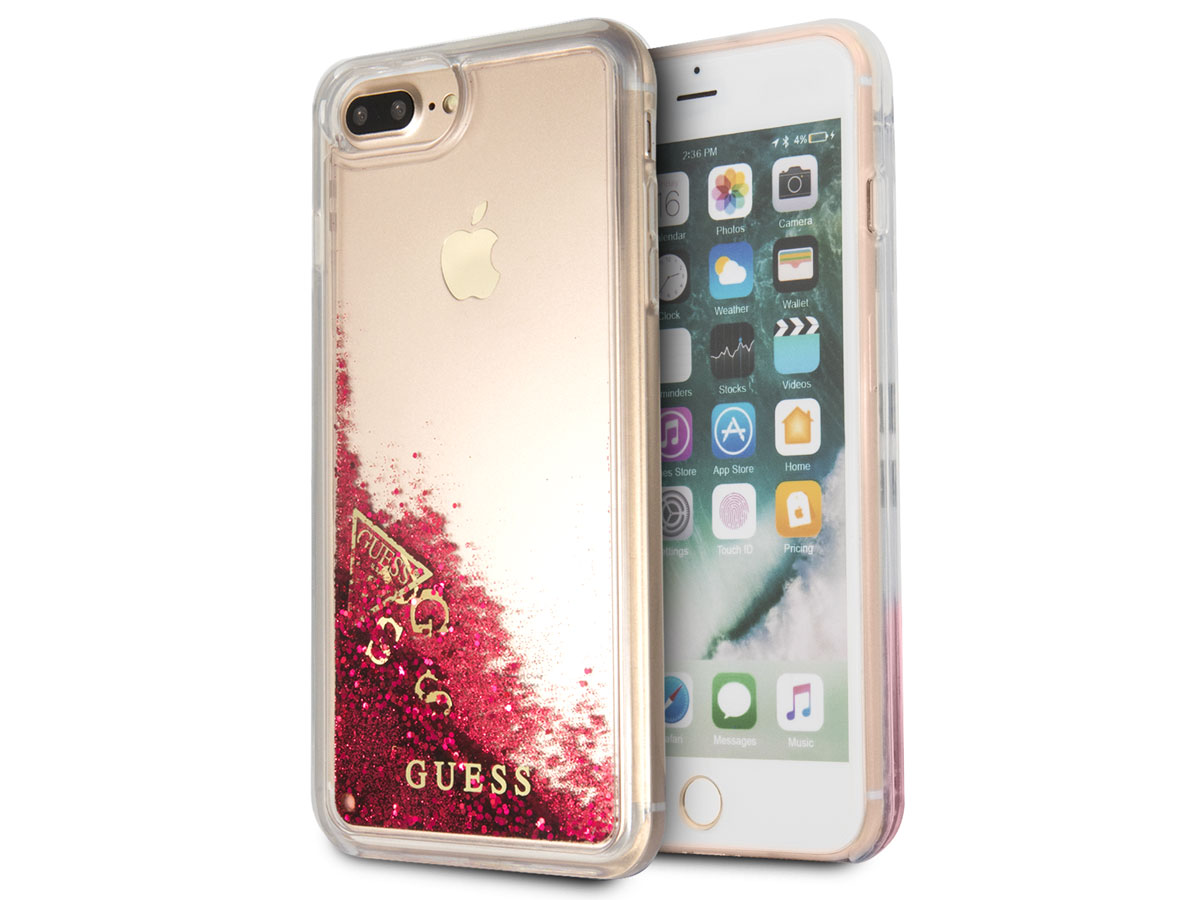 Guess Floating Logo Case Roze - iPhone 8+/7+/6+ hoesje