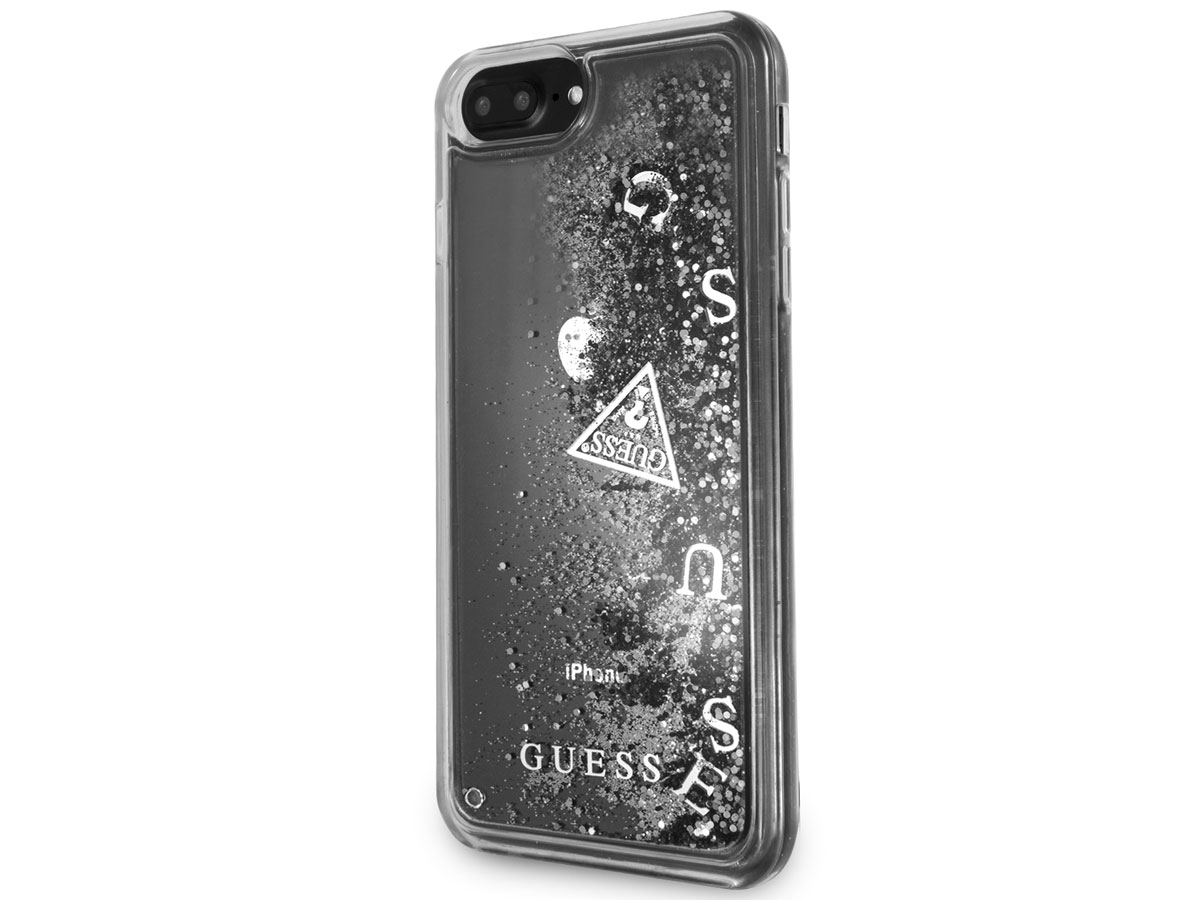 Guess Floating Logo Case Zilver - iPhone 8+/7+/6+ hoesje