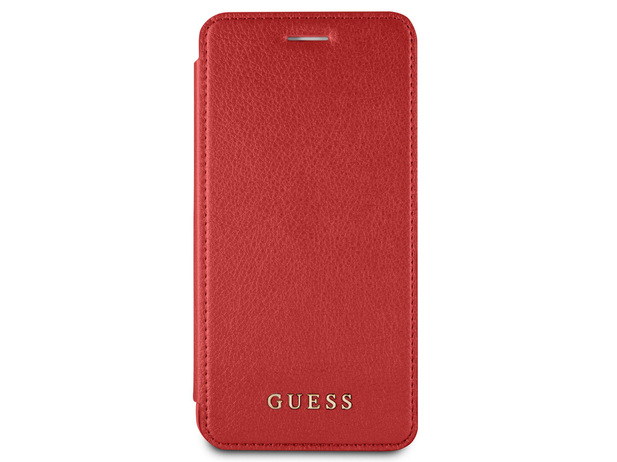Guess Iridescent Book Rood - iPhone 8+/7+/6+ hoesje