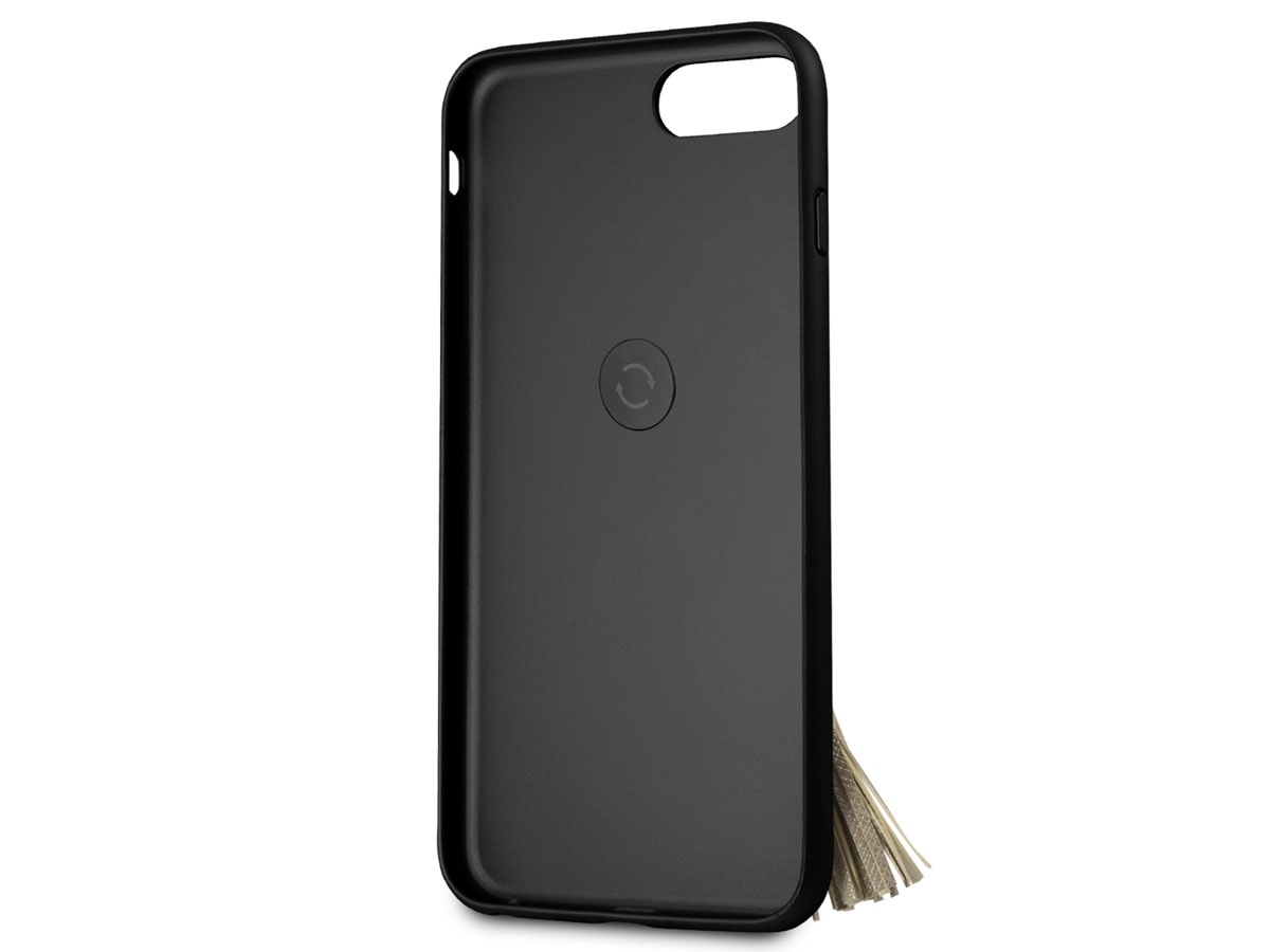 Guess Tassel iRing Case Zwart - iPhone 8+/7+/6+ hoesje