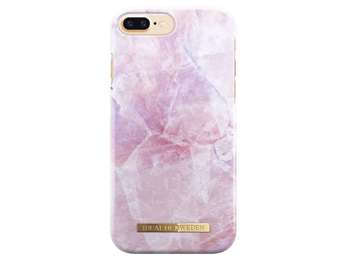 iDeal of Sweden Pink Marble Case - iPhone 8+/7+/6+ Hoes