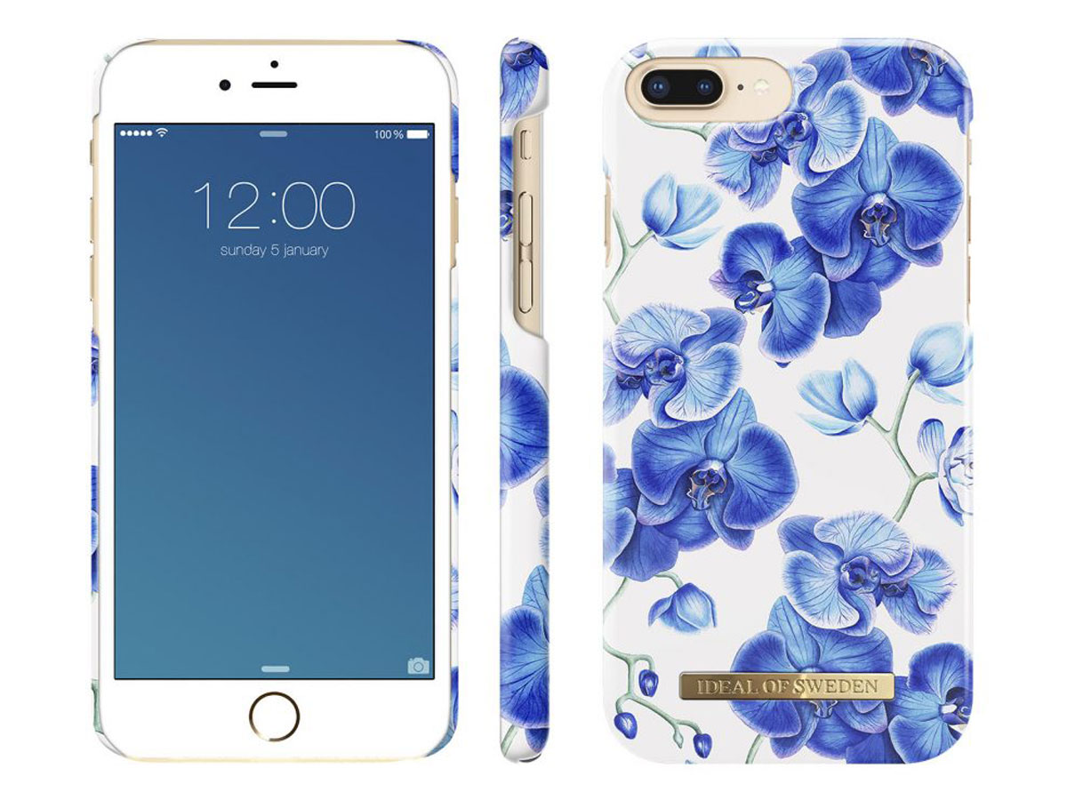 iDeal of Sweden Baby Blue Orchid voor iPhone 8+/7+/6+