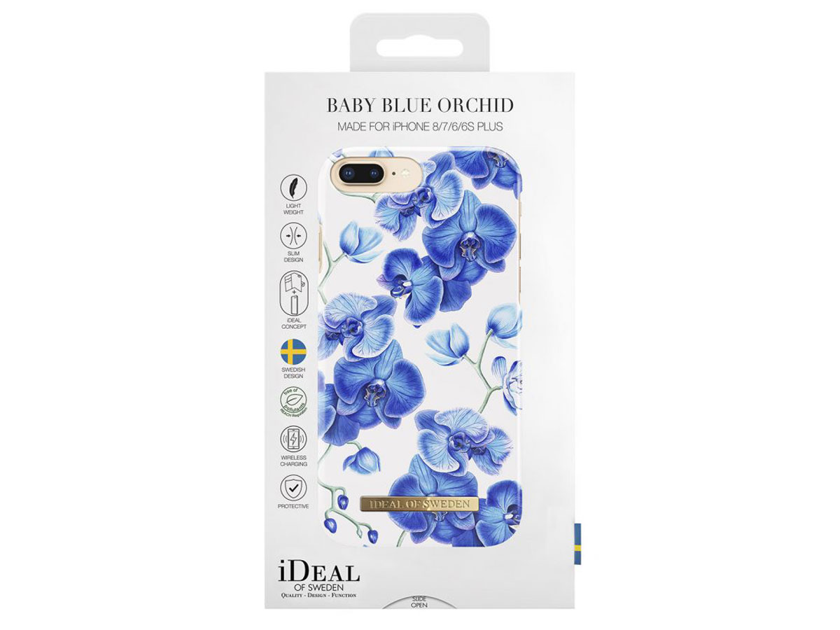 iDeal of Sweden Baby Blue Orchid voor iPhone 8+/7+/6+
