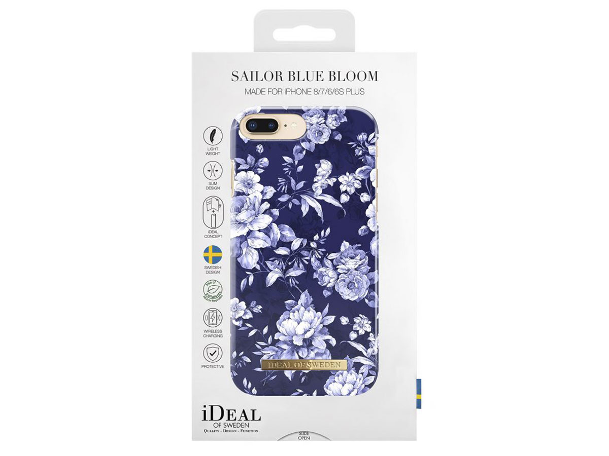 iDeal of Sweden Sailor Blue Bloom voor iPhone 8+/7+/6+