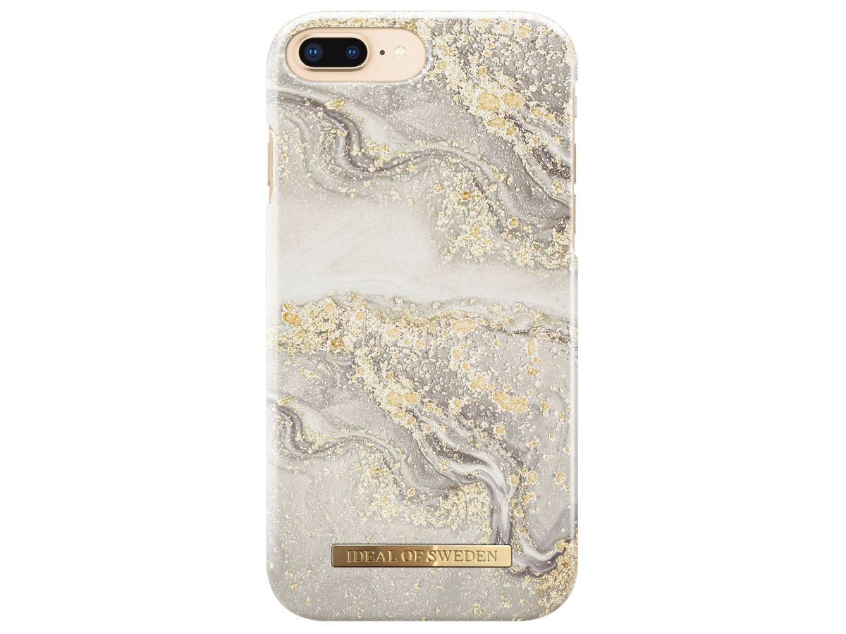 iDeal of Sweden Case Sparkle Greige Marble - iPhone 8+/7+/6+ hoesje