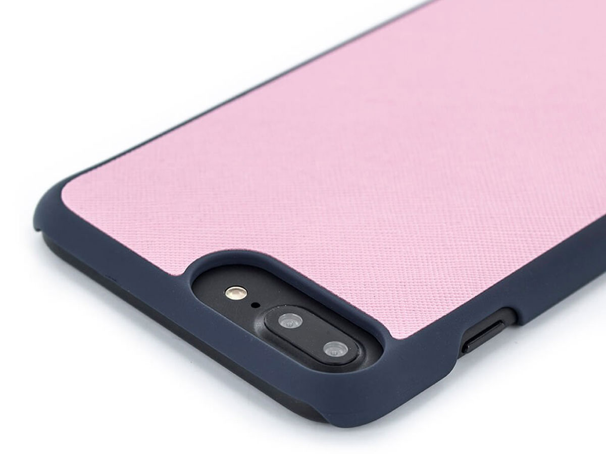 Jack Wills Saffiano Case Pink - iPhone 8+/7+/6+ Hoesje
