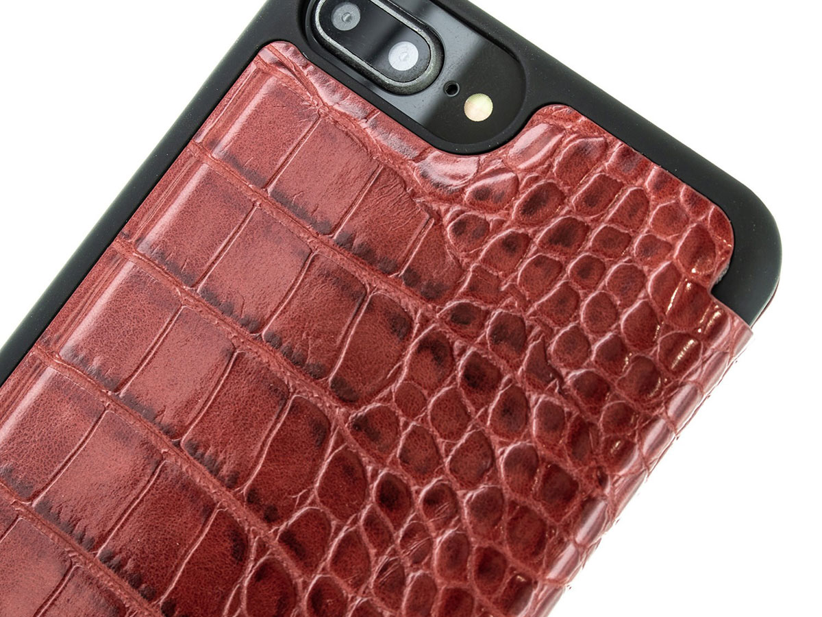 Karen Millen Folio Croco Rood - iPhone 8+/7+/6+ Hoesje