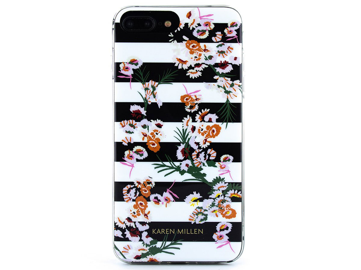 Karen Millen Striped Florals - iPhone 8+/7+/6+ Hoesje