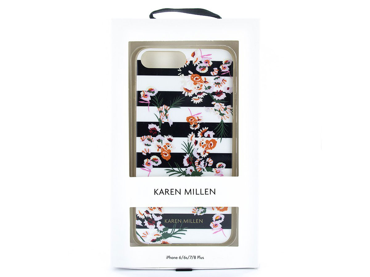 Karen Millen Striped Florals - iPhone 8+/7+/6+ Hoesje