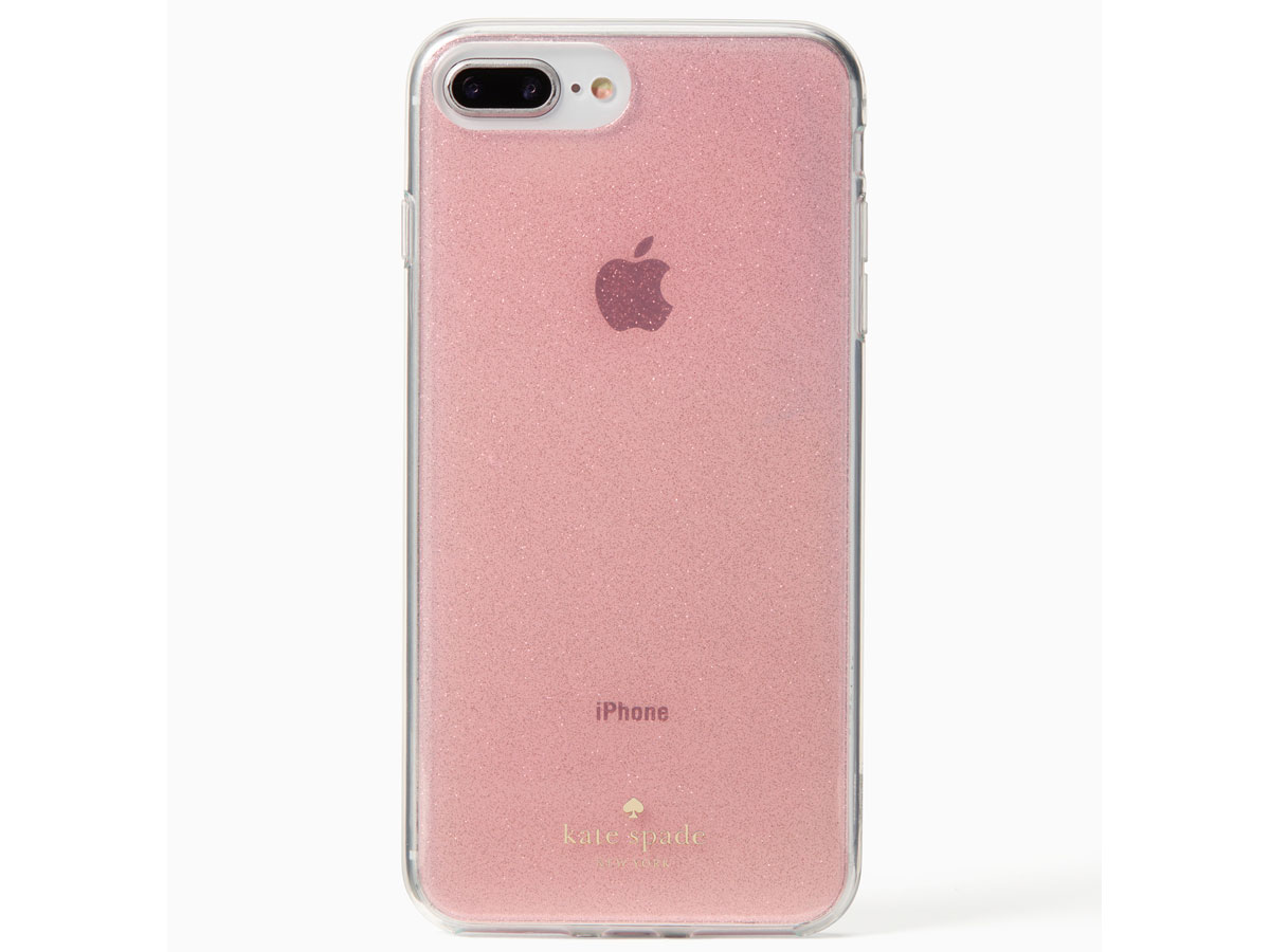 Kate Spade Glitter Rosé Case - iPhone 8+/7+/6+ Hoesje