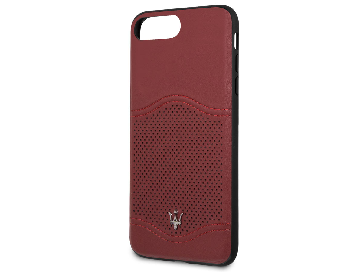 Maserati Leather Case - iPhone 8+/7+/6+ Hoesje Leer