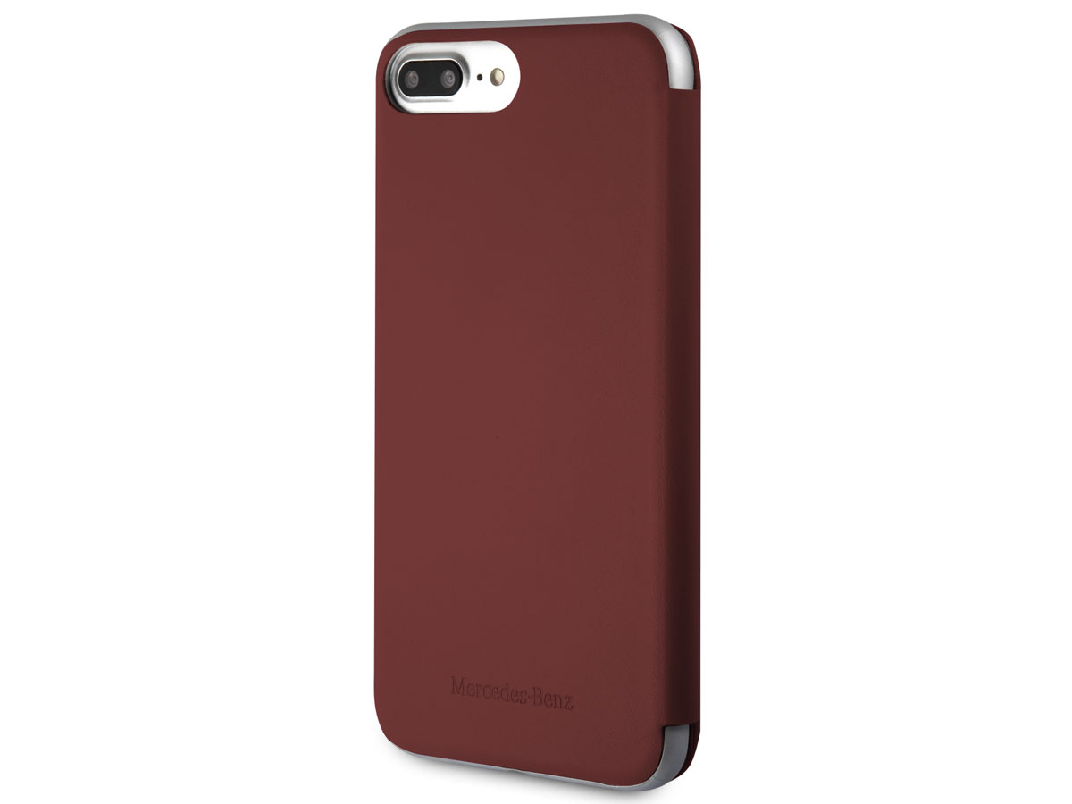 Mercedes-Benz Curve Folio Rood Leer - iPhone 8+/7+/6+ hoesje