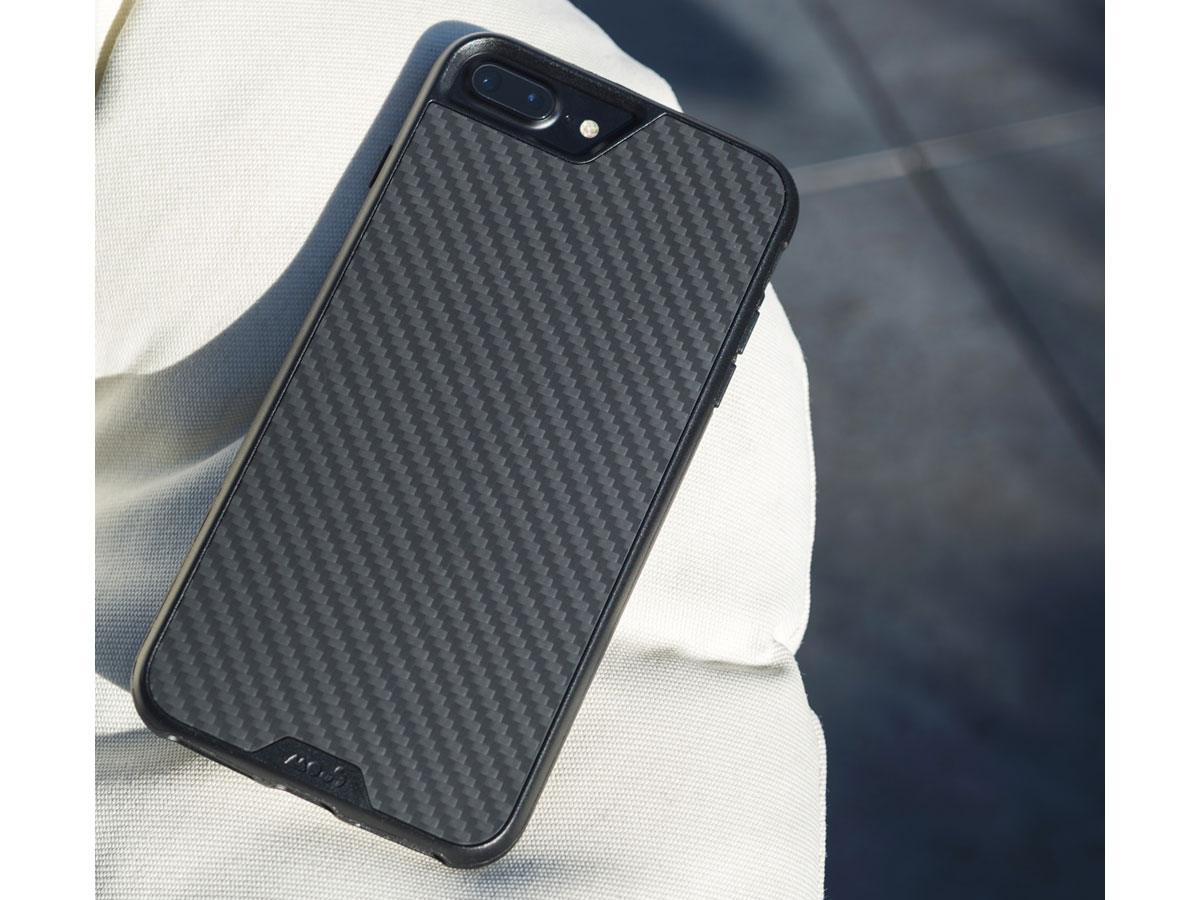 Mous Limitless 2.0 Carbon Case - iPhone 8+/7+/6+ hoesje
