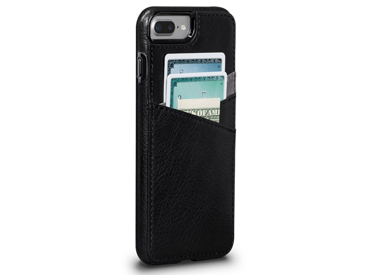 Sena Deen Lugano Wallet Zwart - iPhone 8+/7+ hoesje