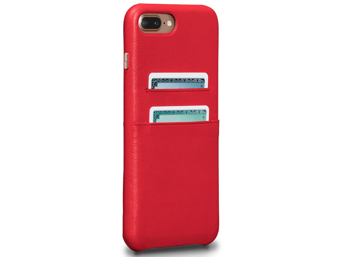 essence aardappel Hiel Sena SnapOn Wallet Rood | iPhone 8+/7+ Hoesje