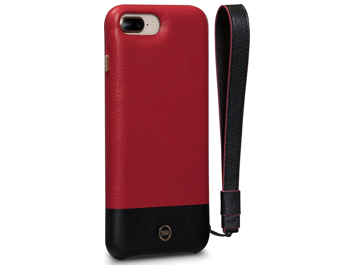 Sena Leather Wristlet Case Rood - iPhone 8+/7+ Hoesje