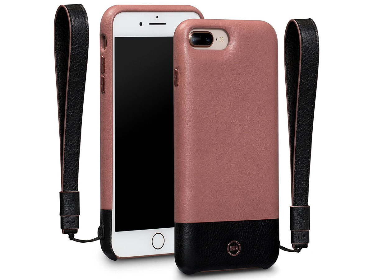 Sena Leather Wristlet Case Roze - iPhone 8+/7+ Hoesje