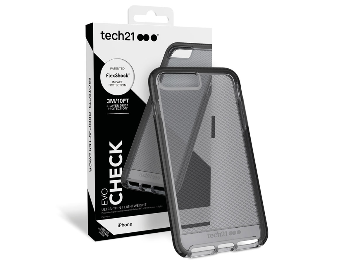 Tech21 Evo Check FlexShock Case - iPhone 8+/7+ hoesje