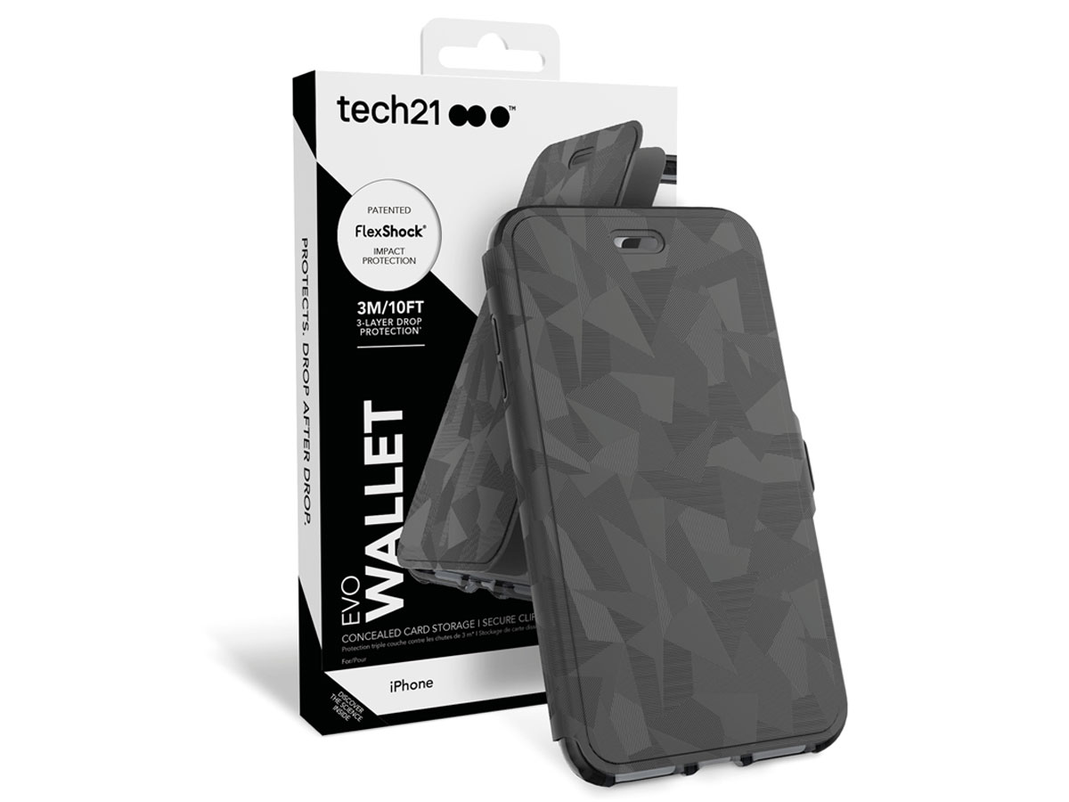 Tech21 Evo Wallet FlexShock Case - iPhone 8+/7+ hoesje