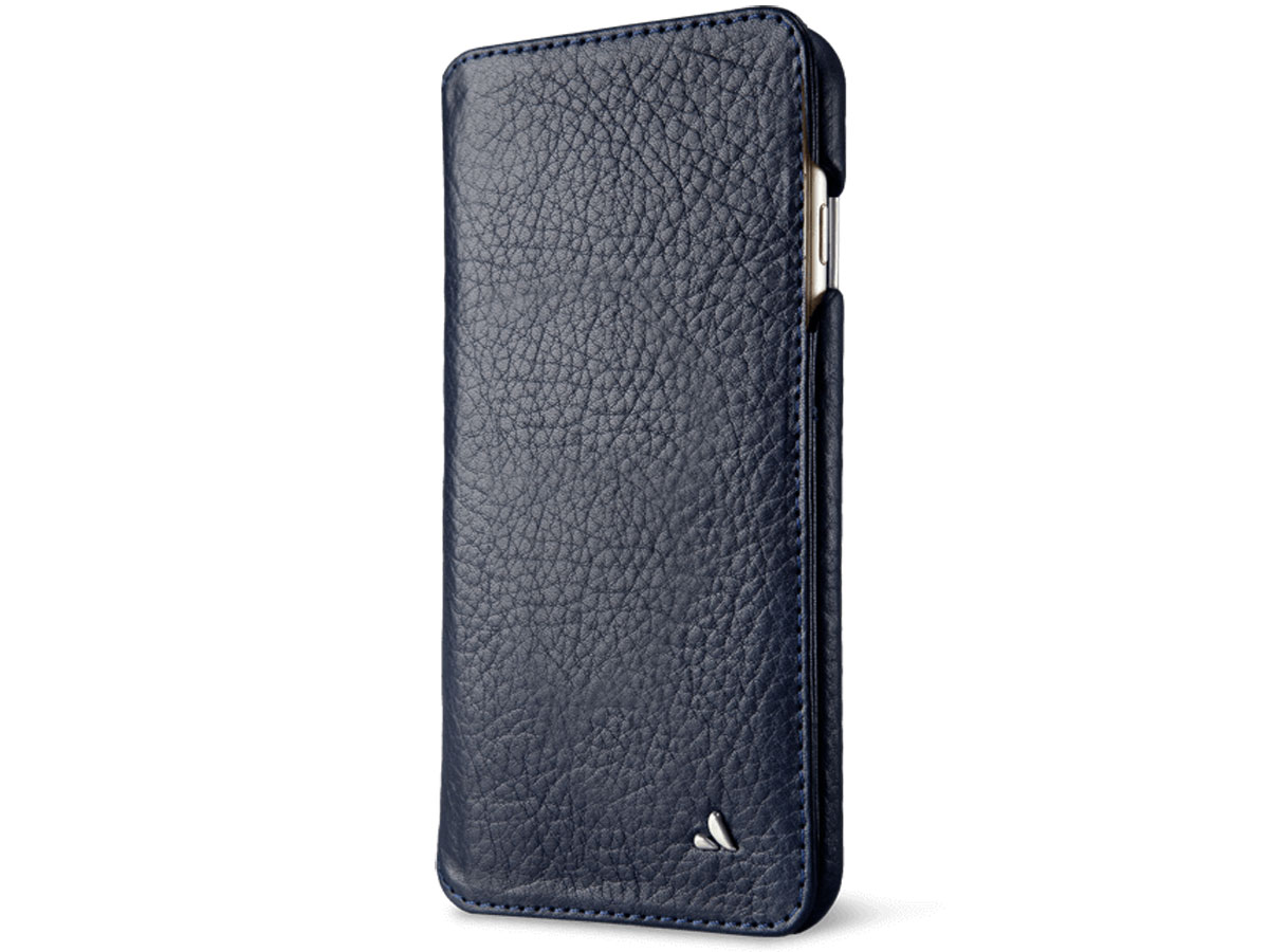 Vaja Wallet Agenda Case Donkerblauw - iPhone 8+/7+ Hoesje Leer