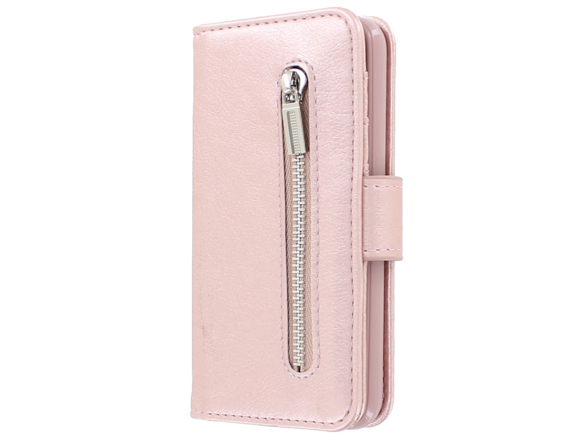 Zipper Wallet Case Rosé - iPhone SE / 5s / 5 hoesje