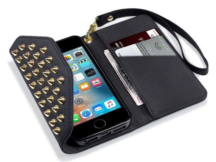 Covert Studded Trifold Case - iPhone SE / 5s / 5 hoesje