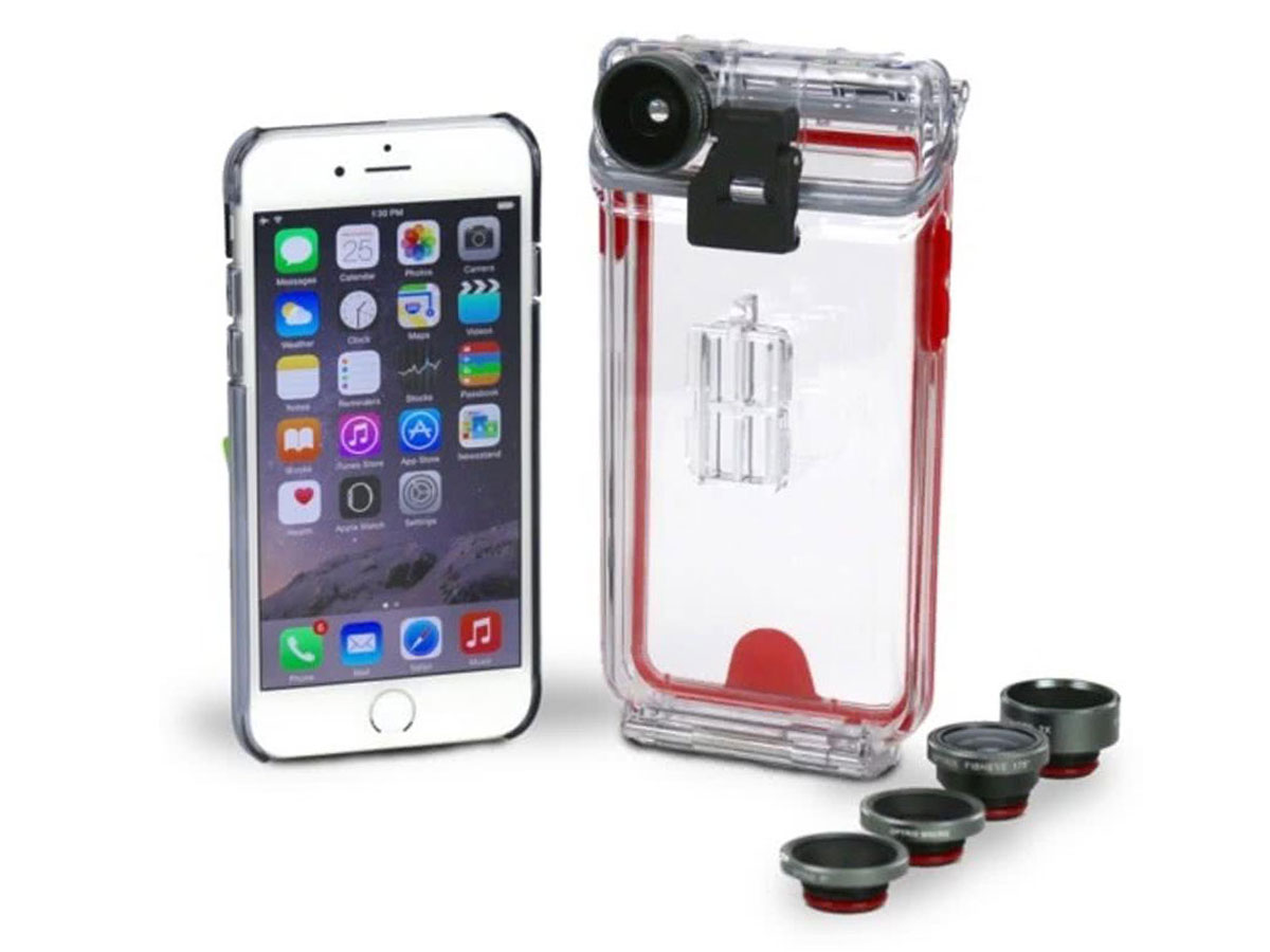 Optrix PRO Kit Waterdicht iPhone SE/5s Hoesje + Lenzen