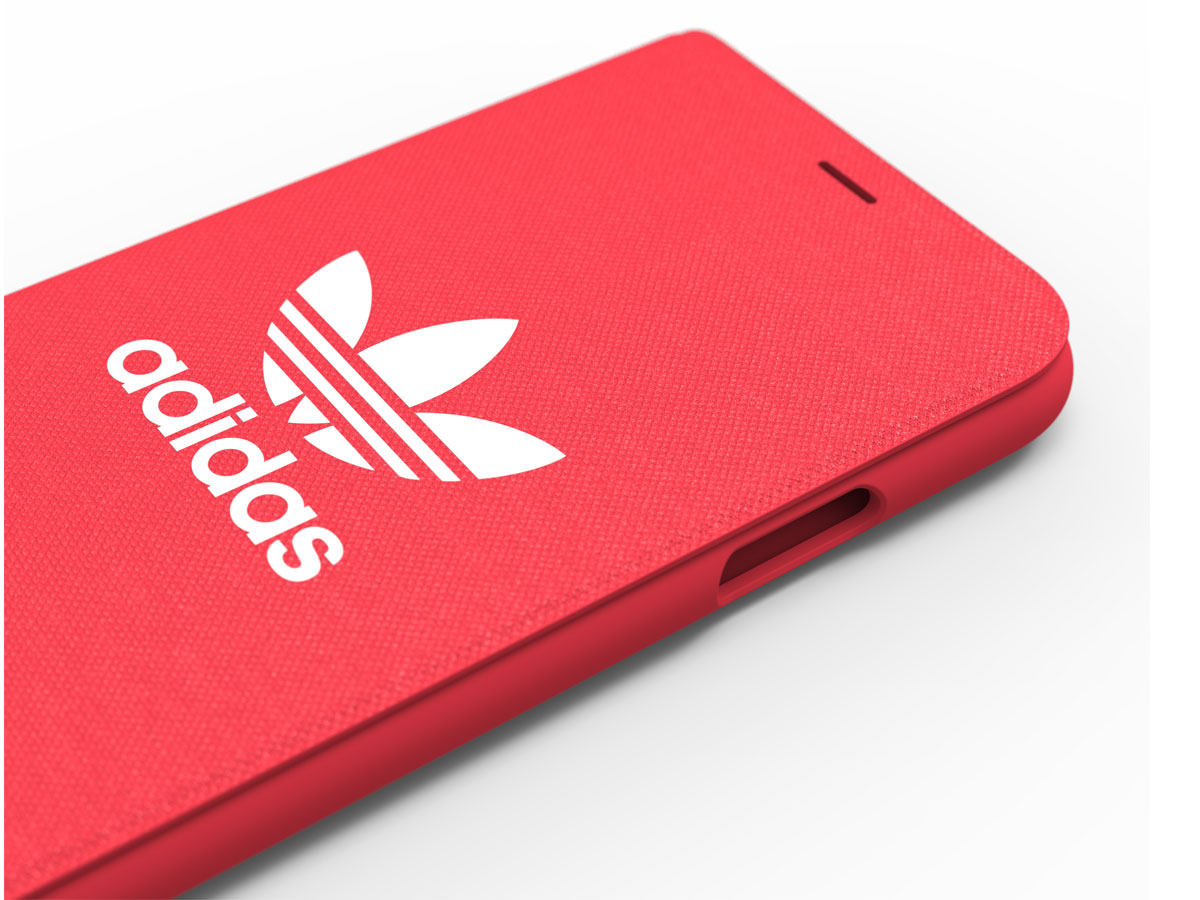 adidas ADICOLOR Booklet Rood - iPhone X/Xs Hoesje