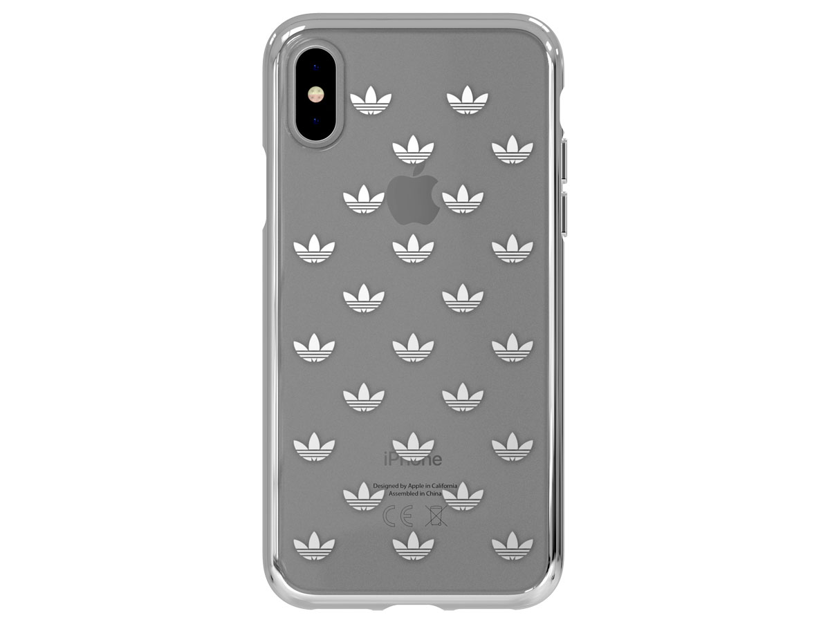 adidas Originals TPU Case Zilver - iPhone X/Xs hoesje