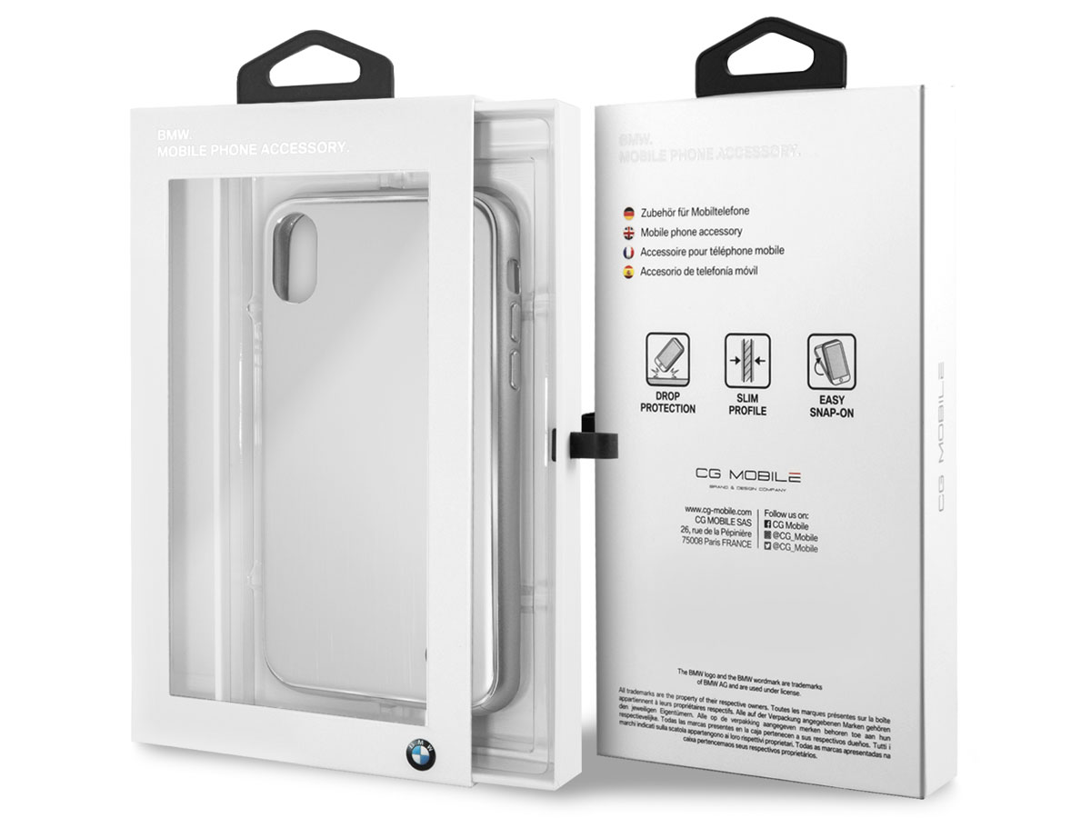 BMW Silver Aluminium Case - iPhone X/Xs hoesje