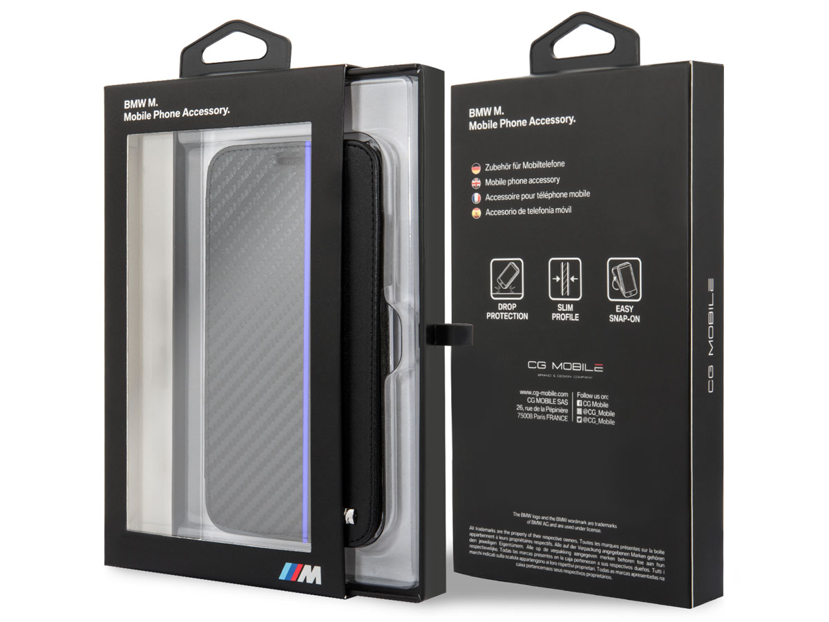 BMW M Sport Bookcase Blauw - iPhone X/Xs hoesje