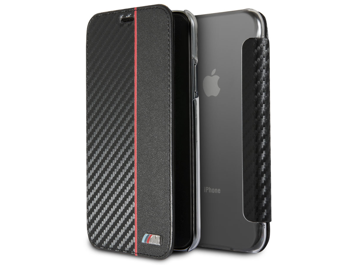 BMW M Sport Bookcase Rood - iPhone X/Xs hoesje