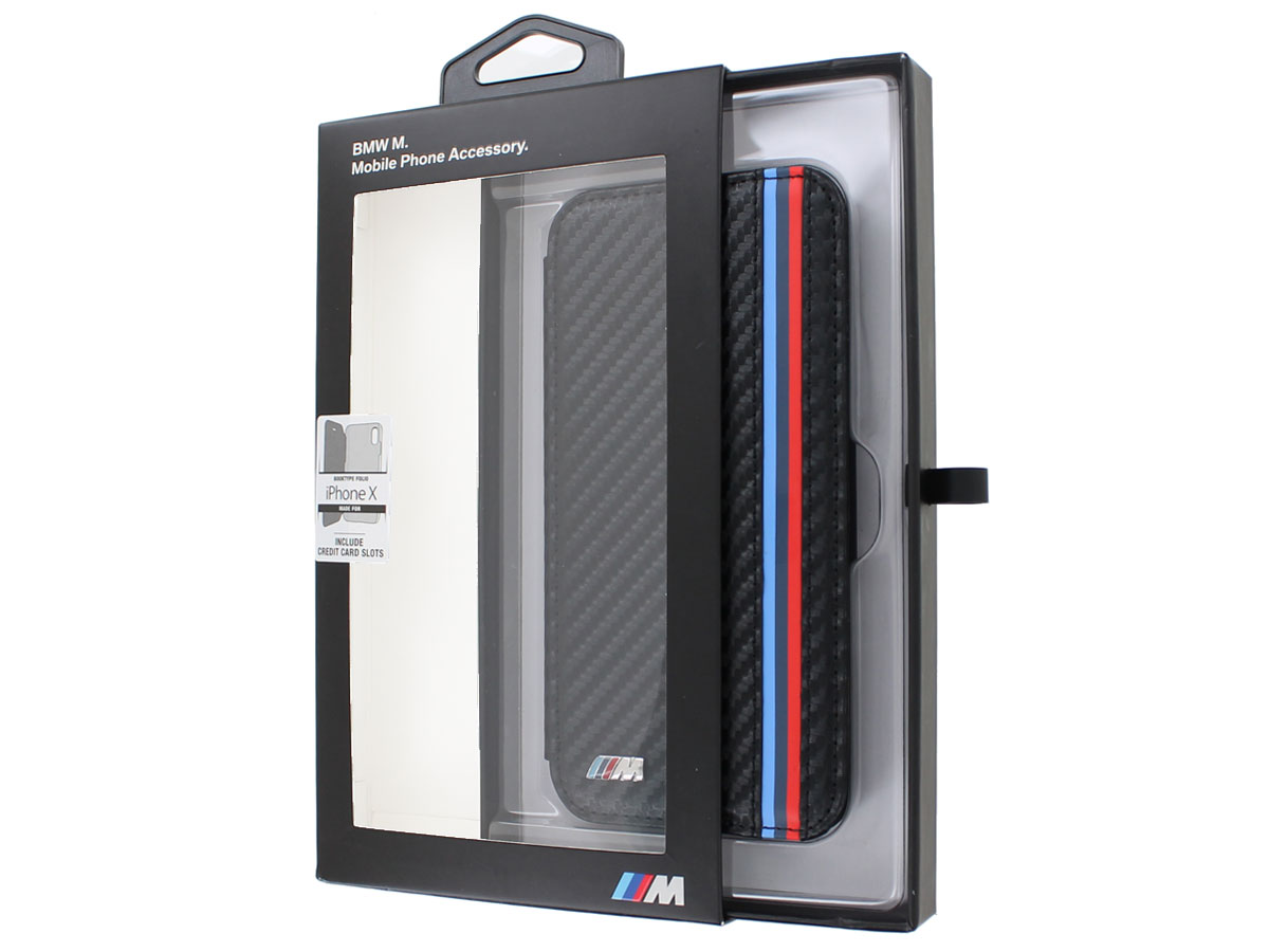 BMW M Stripes Bookcase - iPhone X/Xs hoesje
