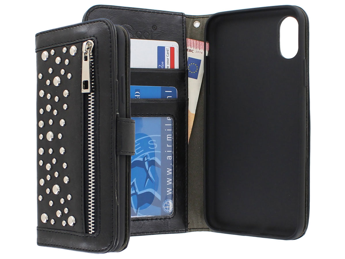 Stardust Studs Bookcase - Studded iPhone X/Xs hoesje