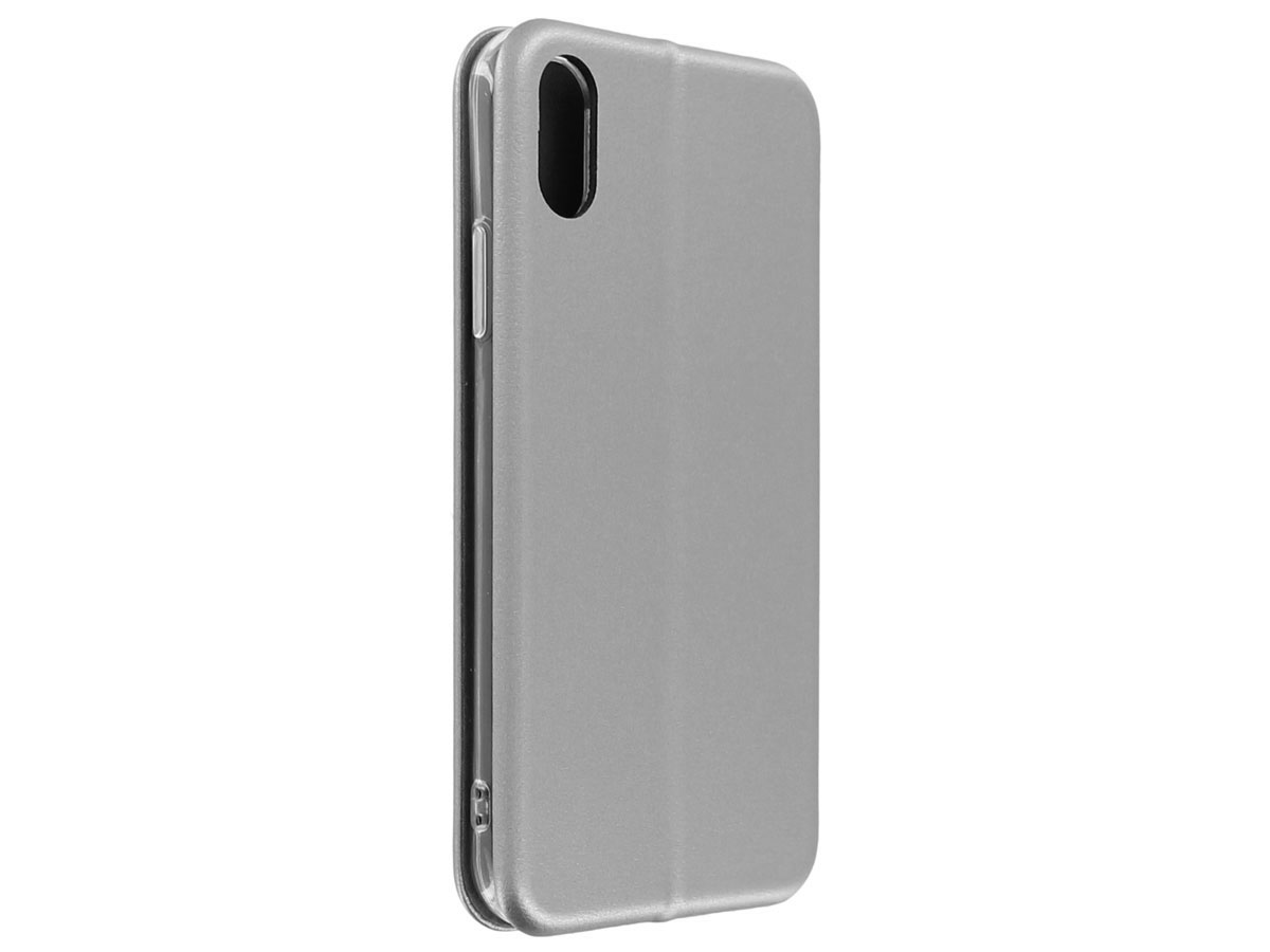 Slim Elegant Bookcase Space Grey - iPhone X/Xs hoesje