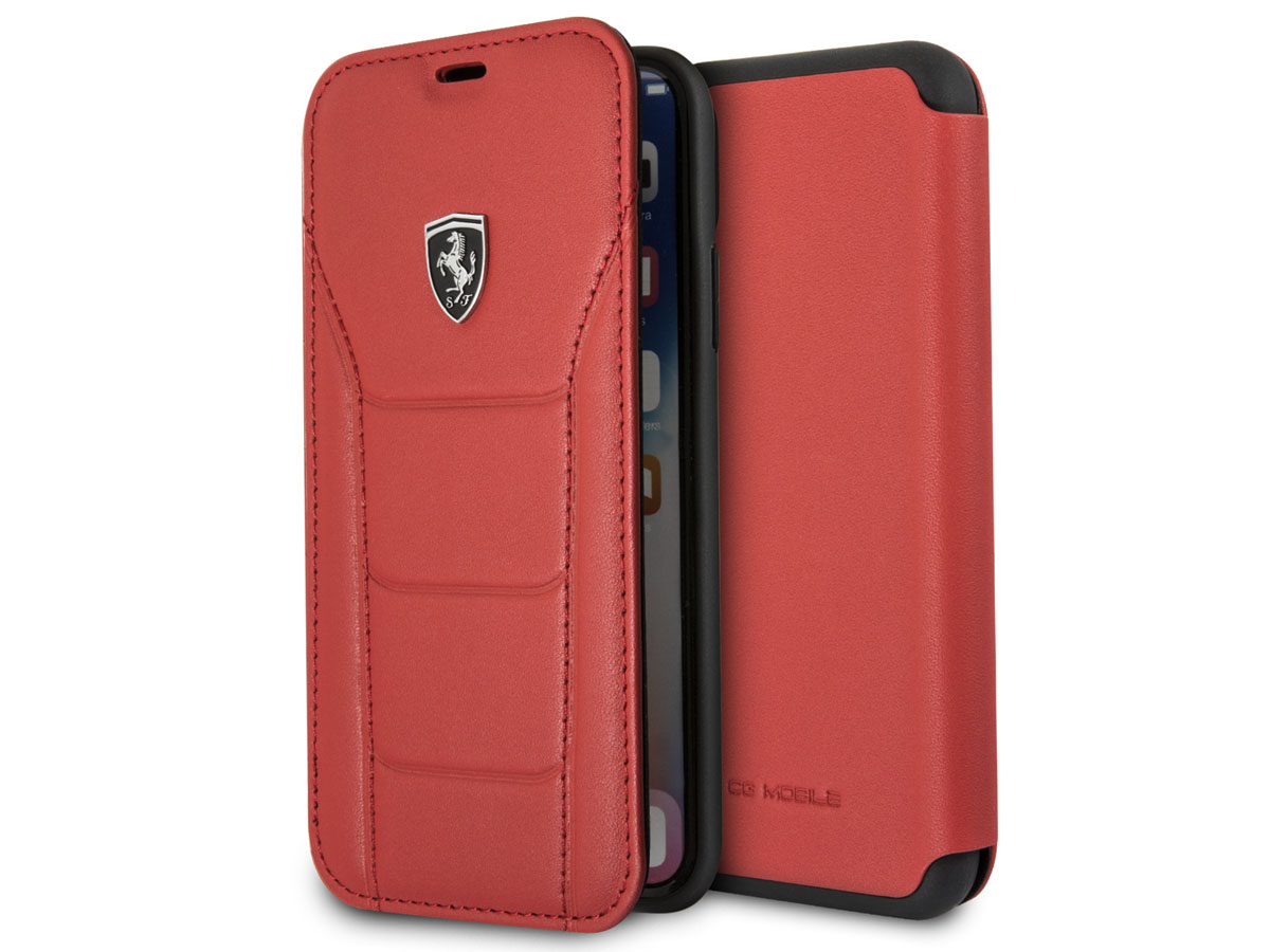 Ferrari Heritage 488 Bookcase Rood - iPhone X/Xs hoesje