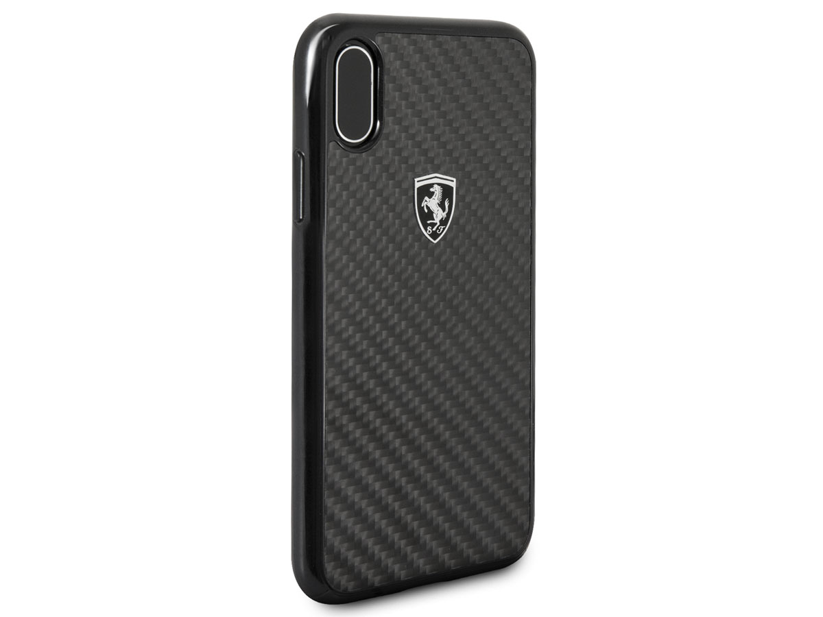 Ferrari Carbon Fiber Case - iPhone X/Xs hoesje