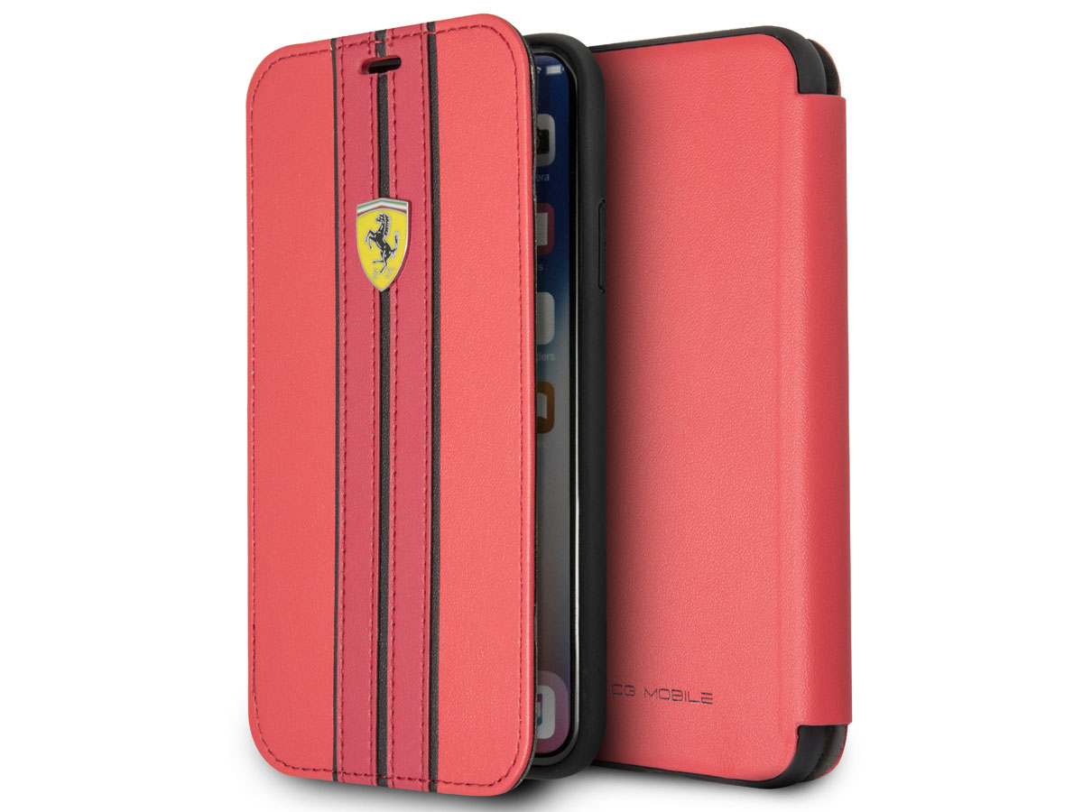 Ferrari Urban Bookcase Rood - iPhone X/Xs hoesje