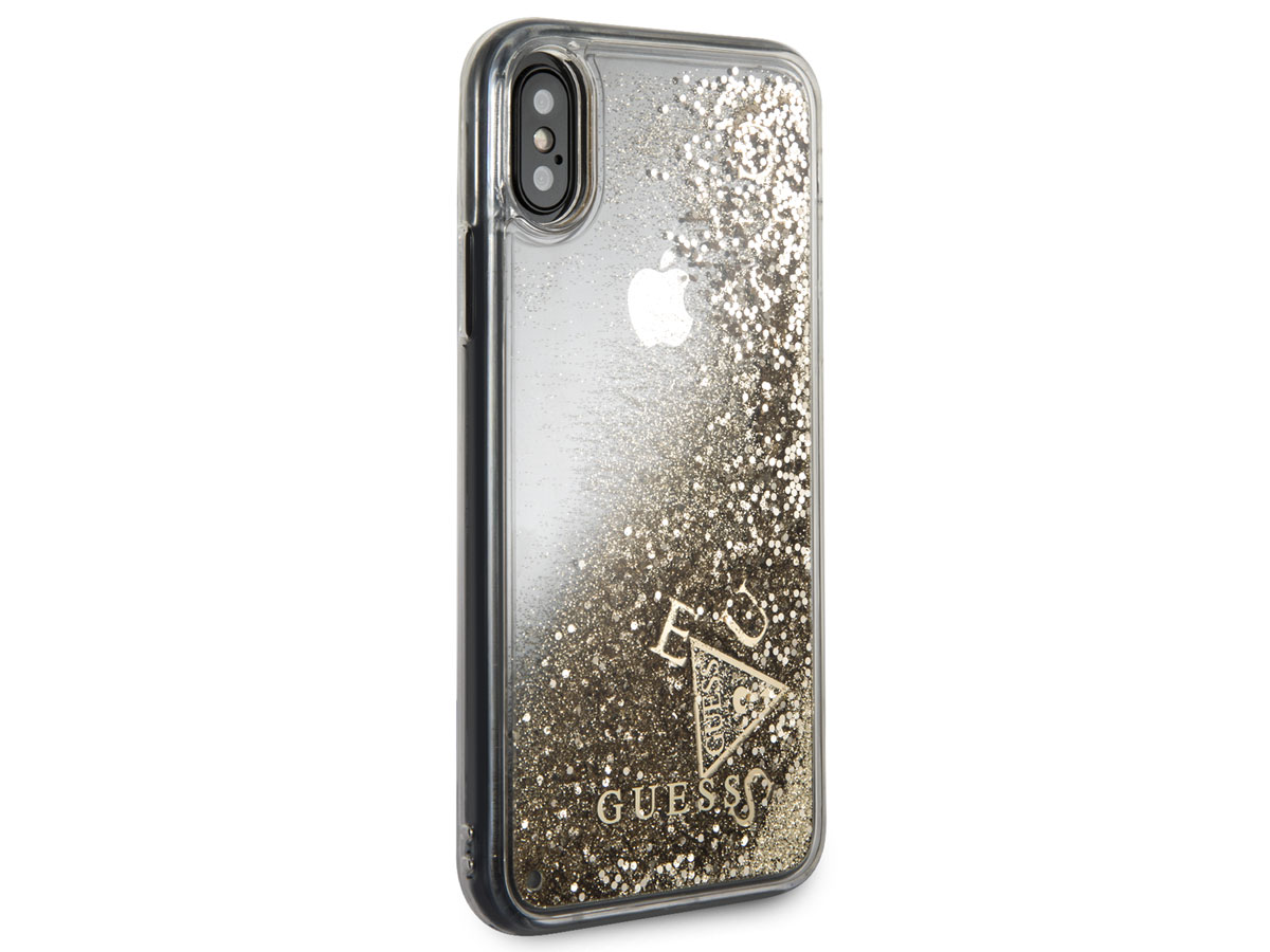 Guess Floating Logo Case Goud - iPhone X/Xs hoesje