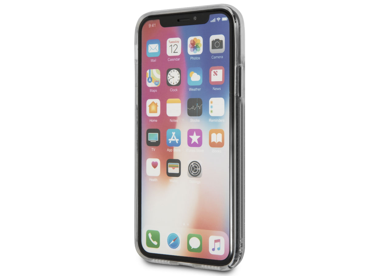 Guess Floating Logo Case Roze - iPhone X/Xs hoesje